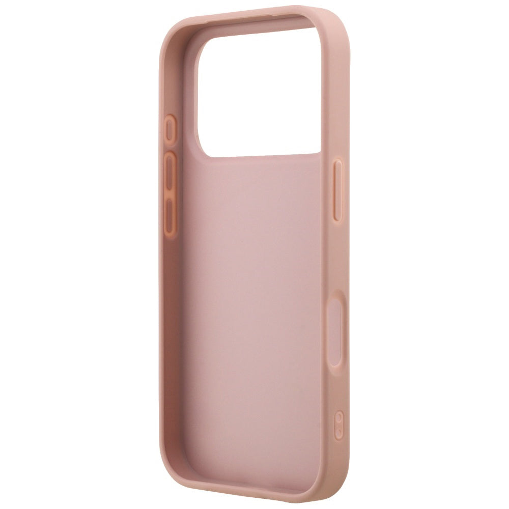 Pouzdro pro Apple iPhone 17 Pro, Guess, Fixed Glitter Big 4G, Růžové