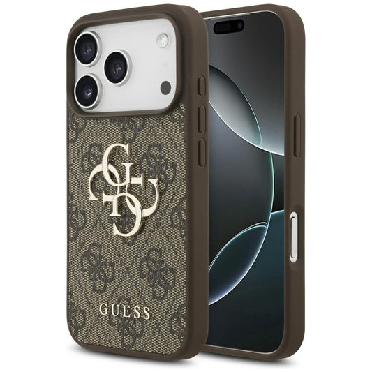 Pouzdro pro Apple iPhone 17 Pro Max, Guess, 4G Big Logo, hnědá
