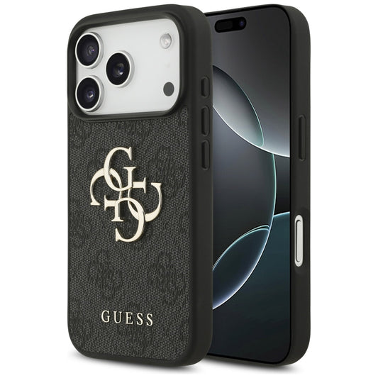 Pouzdro pro Apple iPhone 17 Pro Max, Guess, 4G Big Logo, Černá