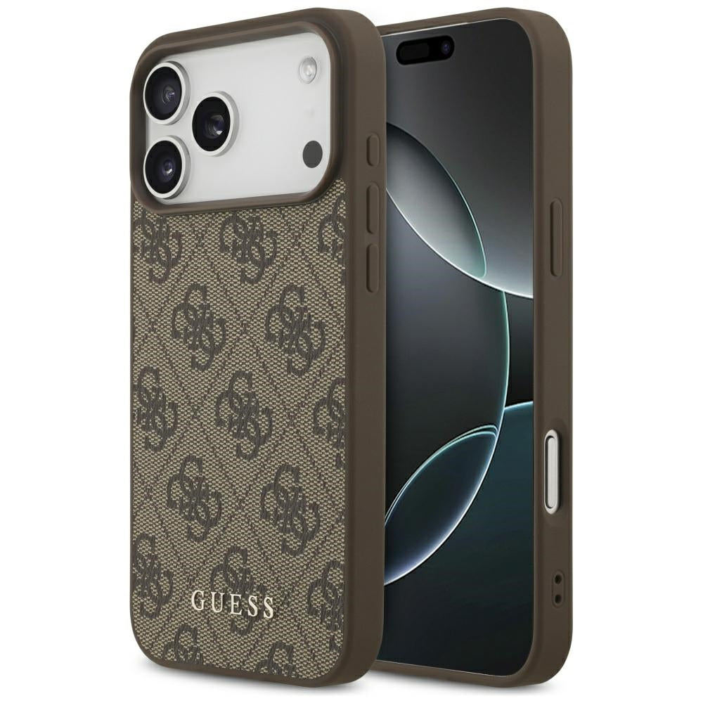 Pouzdro pro Apple iPhone 17 Pro Max, Guess, 4G Classic, hnědá
