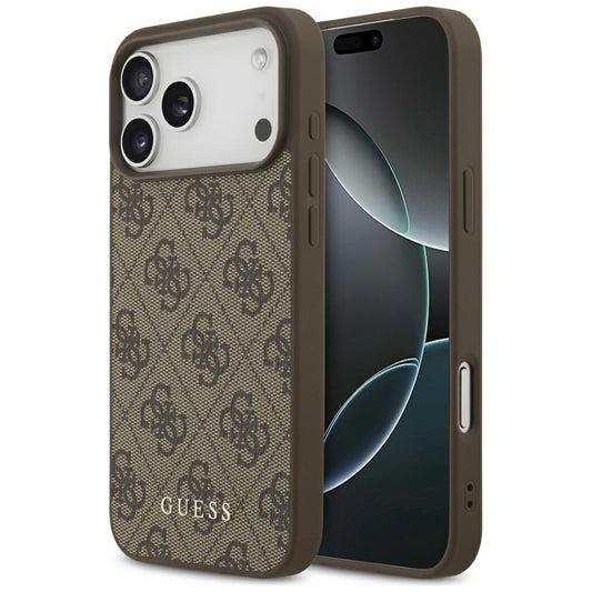Pouzdro pro Apple iPhone 17 Pro Max, Guess, 4G Classic, hnědá