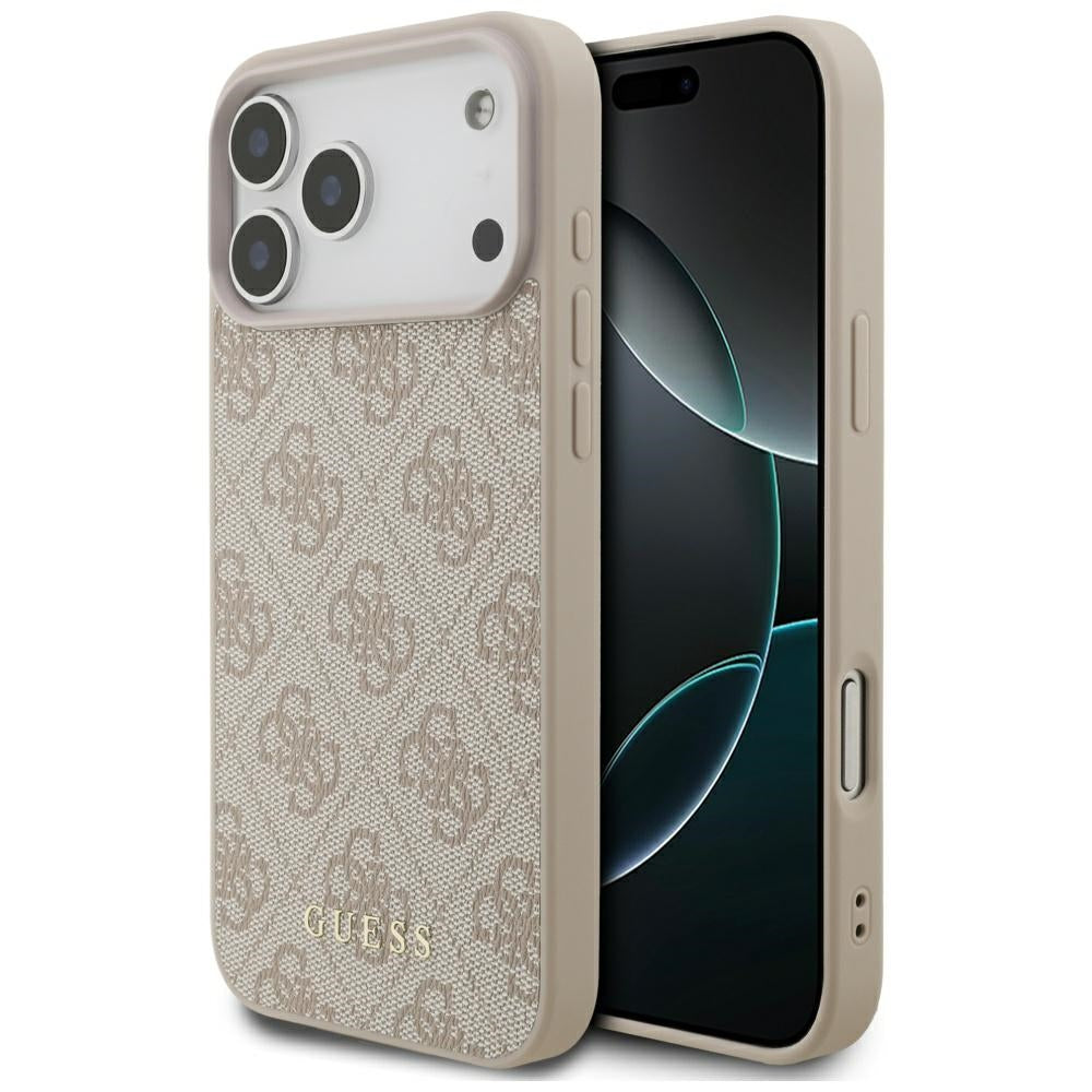 Pouzdro pro Apple iPhone 17 Pro Max, Guess, 4G Classic, Růžové