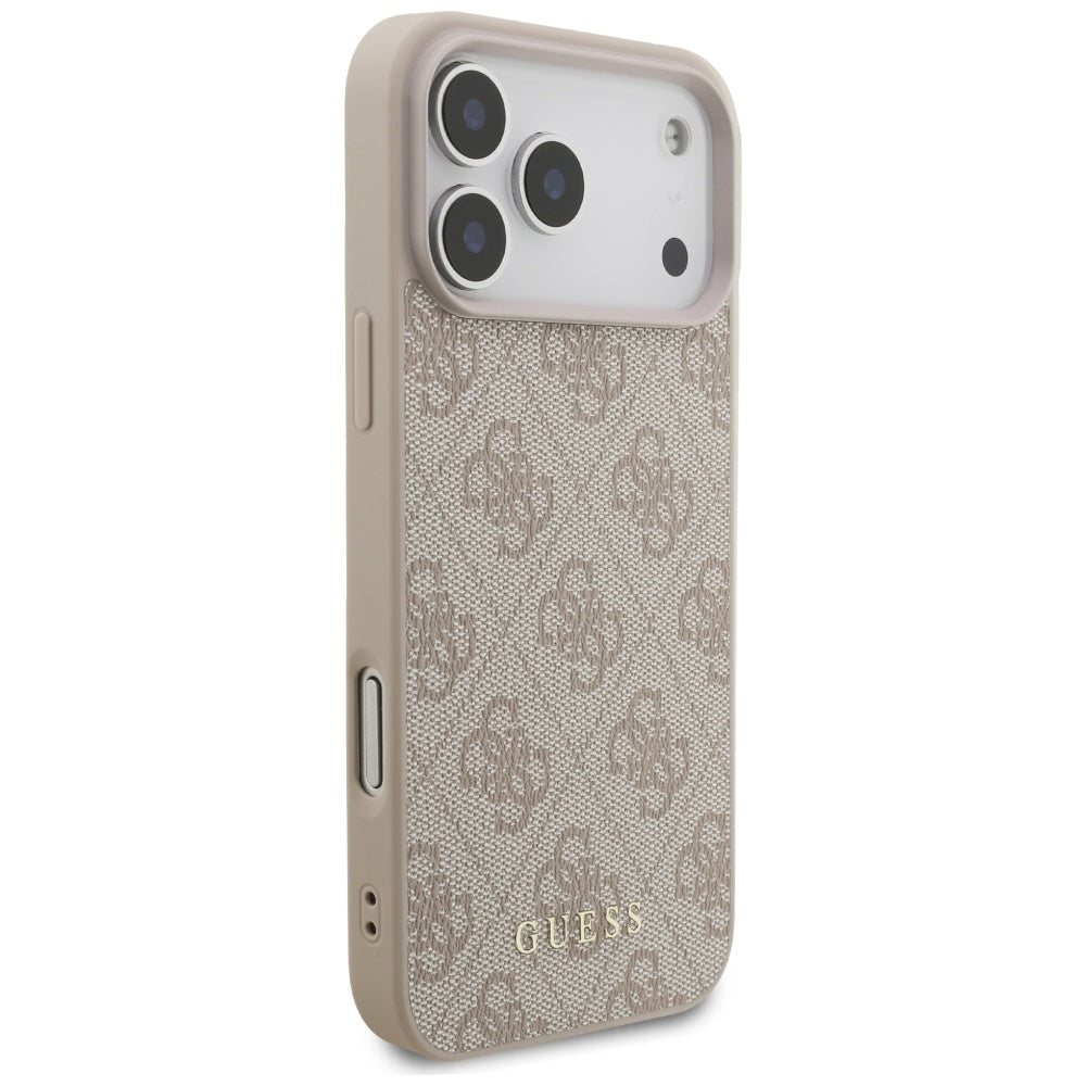 Pouzdro pro Apple iPhone 17 Pro Max, Guess, 4G Classic, Růžové