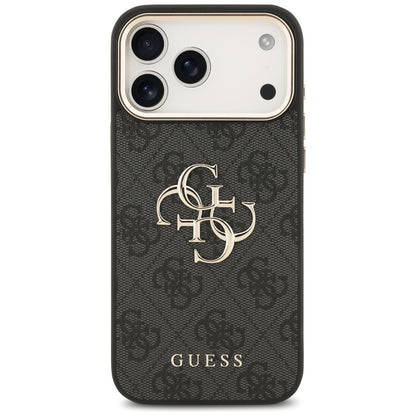 Pouzdro pro Apple iPhone 17 Pro Max, Guess, Big 4G Logo Classic, Černé Zlaté