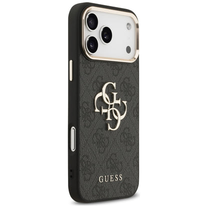 Pouzdro pro Apple iPhone 17 Pro Max, Guess, Big 4G Logo Classic, Černé Zlaté