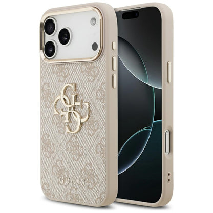 Pouzdro pro Apple iPhone 17 Pro Max, Guess, Big 4G Logo Classic, Růžové Zlato