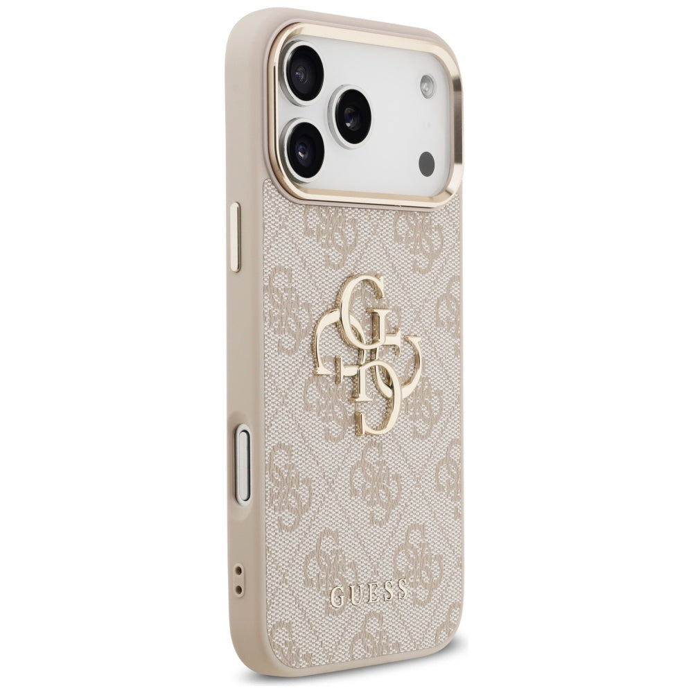 Pouzdro pro Apple iPhone 17 Pro Max, Guess, Big 4G Logo Classic, Růžové Zlato