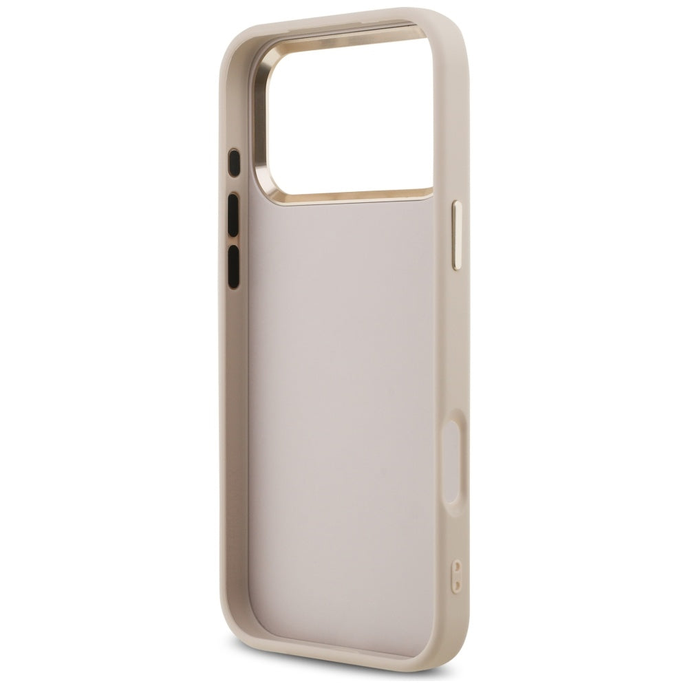Pouzdro pro Apple iPhone 17 Pro Max, Guess, Big 4G Logo Classic, Růžové Zlato