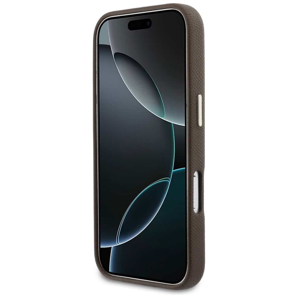 Pouzdro pro Apple iPhone 17 Pro Max, Guess, Resin Logo, Hnědá