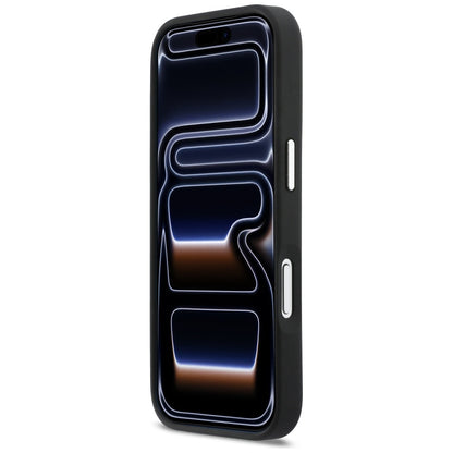 Pouzdro pro Apple iPhone 17 Pro Max, Karl Lagerfeld, Karl & Choupette Print with Pocket, Černá