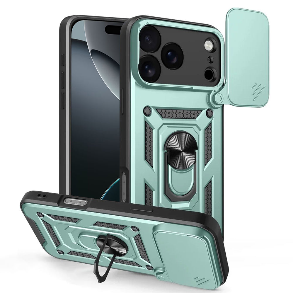 Pouzdro pro Apple iPhone 17 Pro Max, Techsuit, CamShield, Zelená