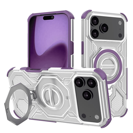 Pouzdro pro Apple iPhone 17 Pro Max, Techsuit, Carbon Shield Pro, Fialové