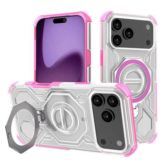 Pouzdro pro Apple iPhone 17 Pro Max, Techsuit, Carbon Shield Pro, Růžové.