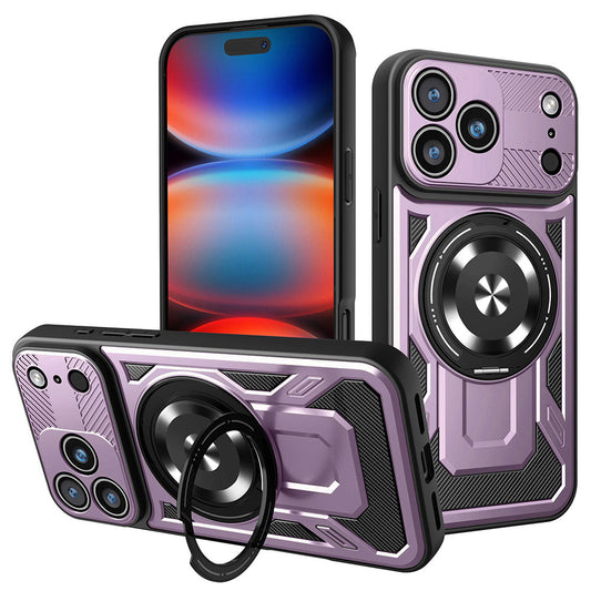 Pouzdro pro Apple iPhone 17 Pro Max, Techsuit, RuggedCam, Fialové