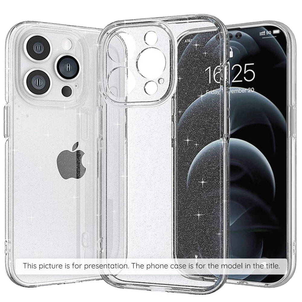 Pouzdro pro Apple iPhone 17 Pro Max, Techsuit, SparkleSkin, Průhledné