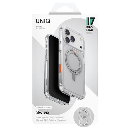 Pouzdro pro Apple iPhone 17 Pro Max, UNIQ, Swivix, Stříbrné
