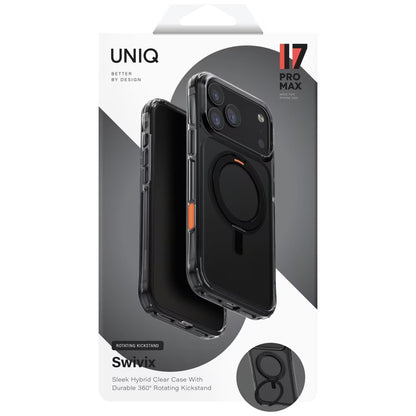 Pouzdro pro Apple iPhone 17 Pro Max, UNIQ, Swivix, Černá