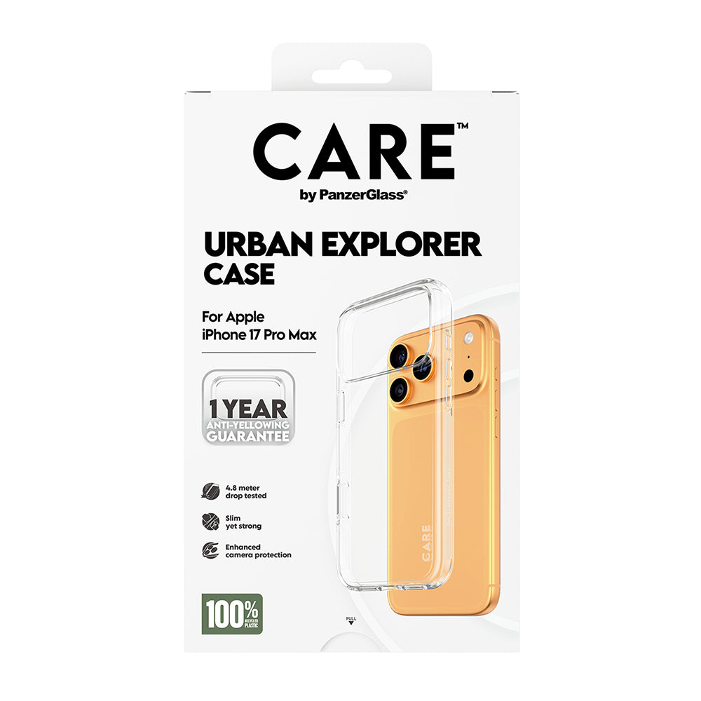 Pouzdro pro Apple iPhone 17 Pro, PanzerGlass, Care Urban Explorer, Průhledné