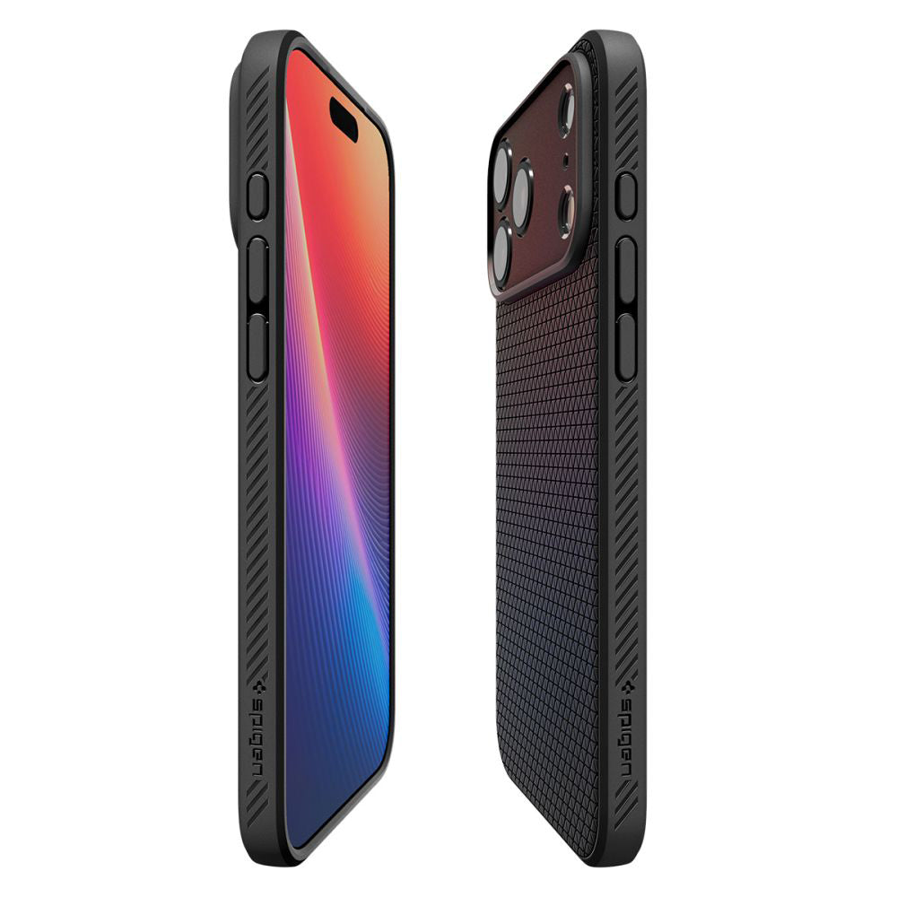 Pouzdro pro Apple iPhone 17 Pro, Spigen, Liquid Air, Matně černé