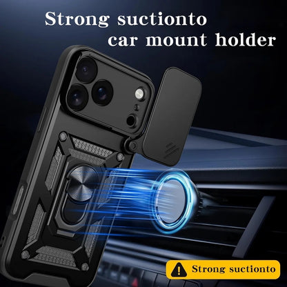 Pouzdro pro Apple iPhone 17 Pro, Techsuit, CamShield, Černá