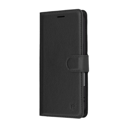 Pouzdro pro Apple iPhone 17 Pro, Techsuit, Leather Folio, Černá