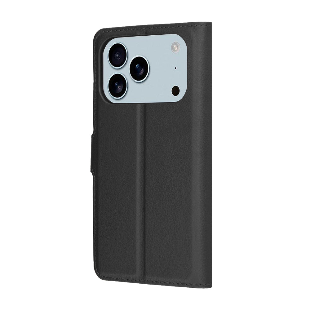 Pouzdro pro Apple iPhone 17 Pro, Techsuit, Leather Folio, Černá
