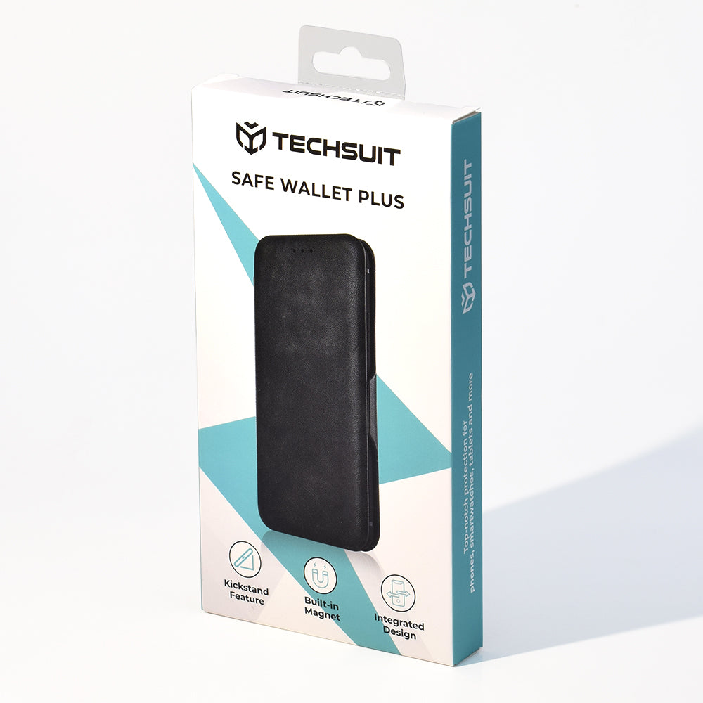 Pouzdro pro Apple iPhone 17 Pro, Techsuit, Safe Wallet Plus, Černá