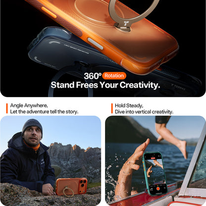 Pouzdro pro Apple iPhone 17 Pro, Torras, Ostand Spin Air, Modrá