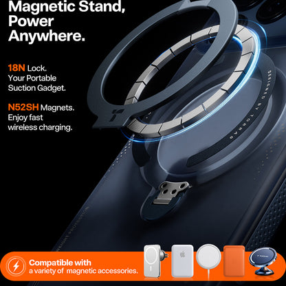 Pouzdro pro Apple iPhone 17 Pro, Torras, Ostand Spin Air, Modrá