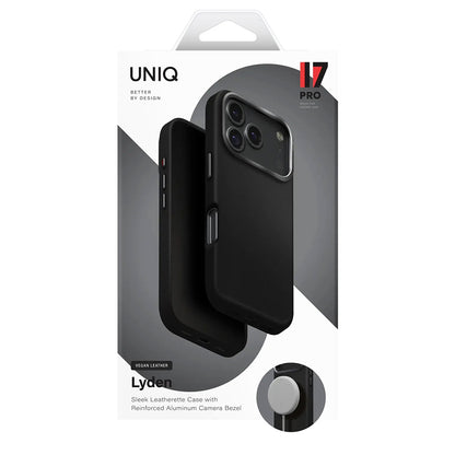 Pouzdro pro Apple iPhone 17 Pro, UNIQ, Lyden Leatherette, Černá