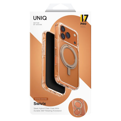 Pouzdro pro Apple iPhone 17 Pro, UNIQ, Swivix, Zlaté