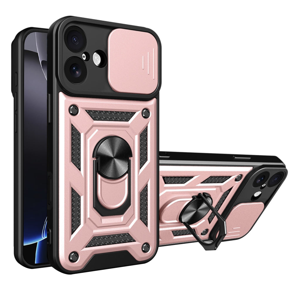 Pouzdro pro Apple iPhone 17, Techsuit, CamShield, Růžové