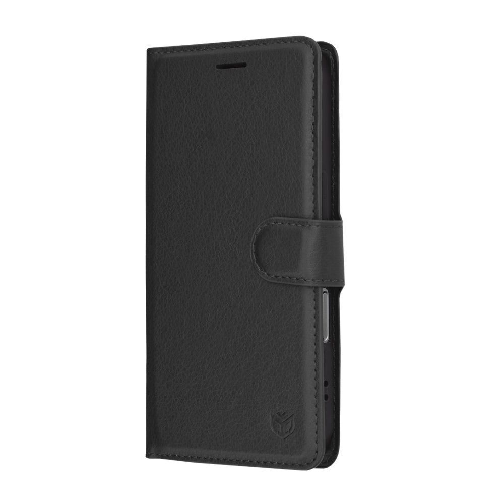 Pouzdro pro Apple iPhone 17, Techsuit, Leather Folio, Černá
