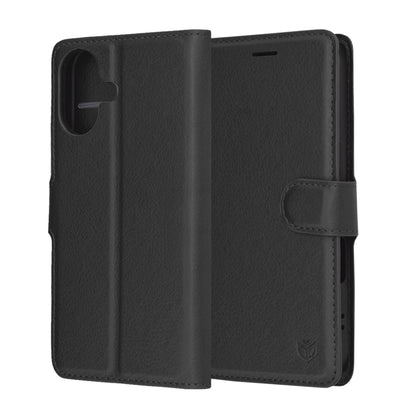 Pouzdro pro Apple iPhone 17, Techsuit, Leather Folio, Černá