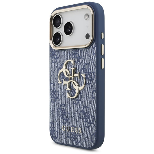 Pouzdro pro Apple iPhone 18 Pro / 17 Pro, Guess, 4G Big Classic Logo, Modré