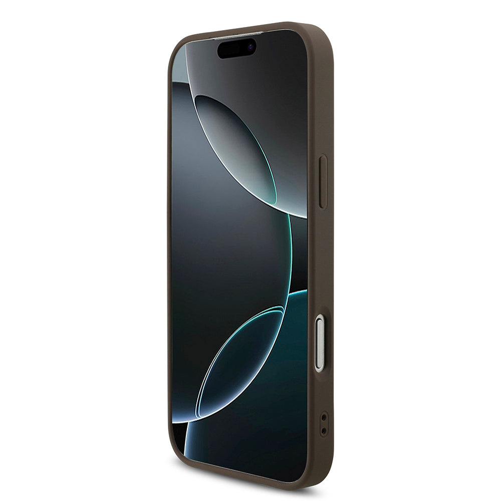 Pouzdro pro Apple iPhone 18 Pro / 17 Pro, Guess, 4G Big Logo, Hnědá