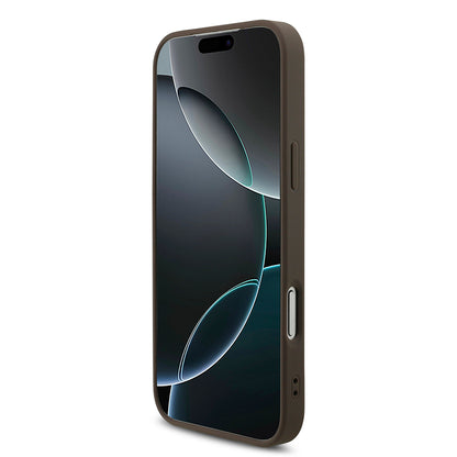 Pouzdro pro Apple iPhone 18 Pro / 17 Pro, Guess, 4G Big Logo, Hnědá