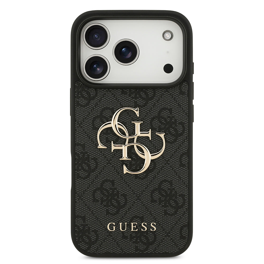 Pouzdro pro Apple iPhone 18 Pro / 17 Pro, Guess, 4G Big Logo, Černé