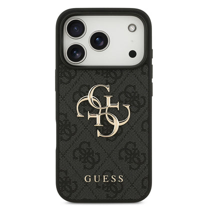 Pouzdro pro Apple iPhone 18 Pro / 17 Pro, Guess, 4G Big Logo, Černé