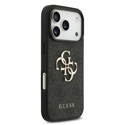 Pouzdro pro Apple iPhone 18 Pro / 17 Pro, Guess, 4G Big Logo, Černé