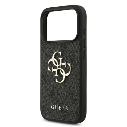 Pouzdro pro Apple iPhone 18 Pro / 17 Pro, Guess, 4G Big Logo, Černé