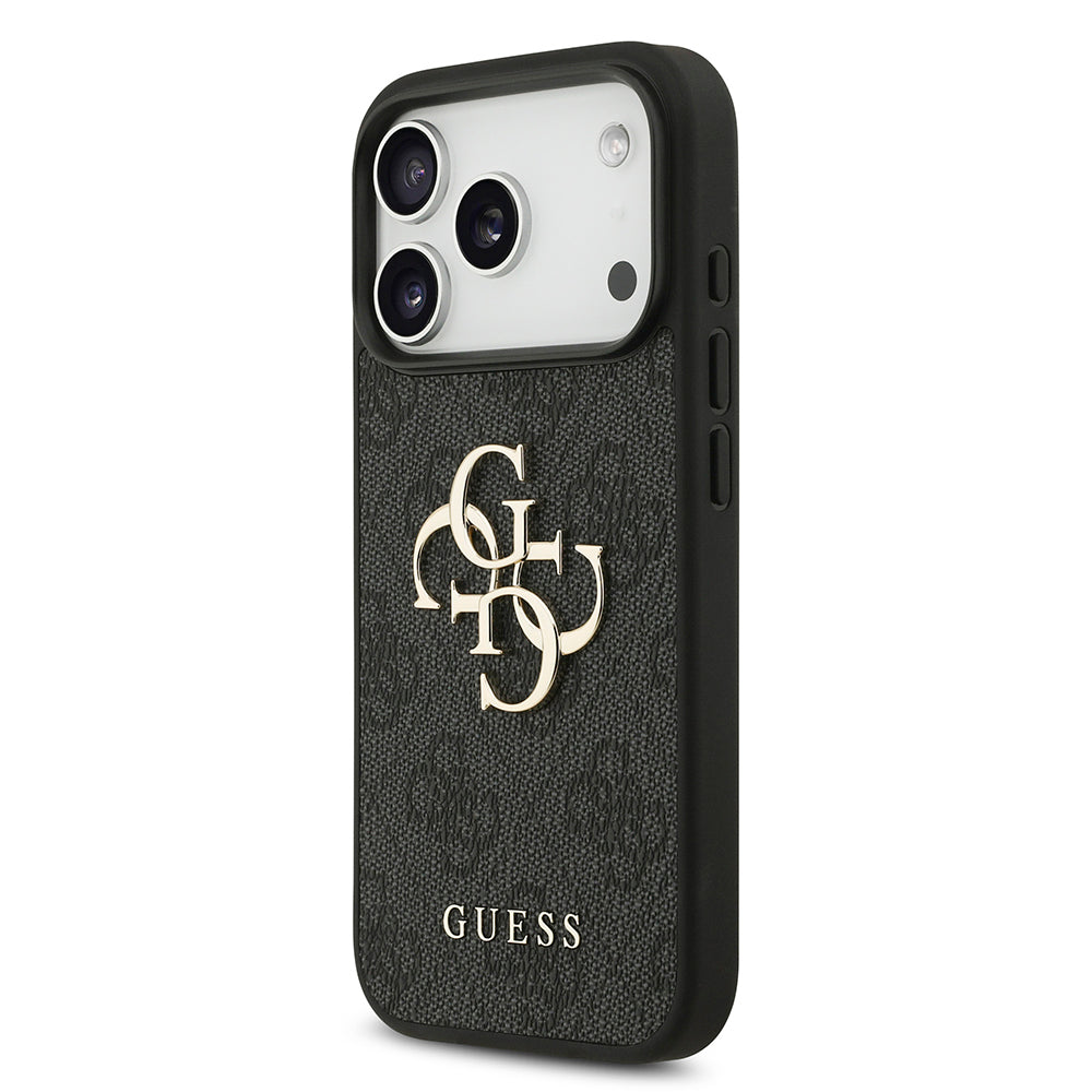 Pouzdro pro Apple iPhone 18 Pro / 17 Pro, Guess, 4G Big Logo, Černé