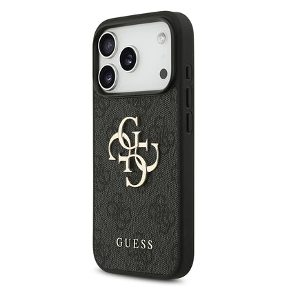 Pouzdro pro Apple iPhone 18 Pro / 17 Pro, Guess, 4G Big Logo, Černé