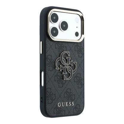 Pouzdro pro Apple iPhone 18 Pro / 17 Pro, Guess, 4G Big Resin Logo, Černé