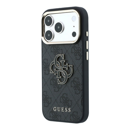 Pouzdro pro Apple iPhone 18 Pro / 17 Pro, Guess, 4G Big Resin Logo, Černé