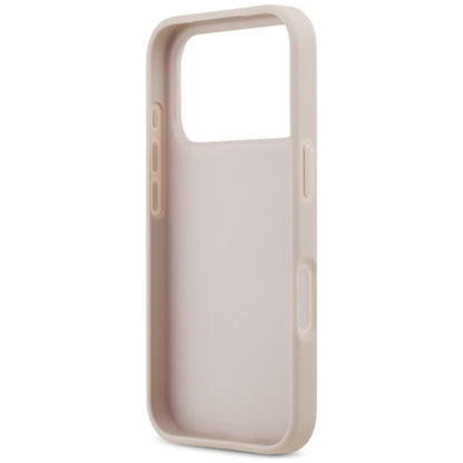 Case for Apple iPhone 18 Pro / 17 Pro, Guess, 4G Double Card Triangle, Pink