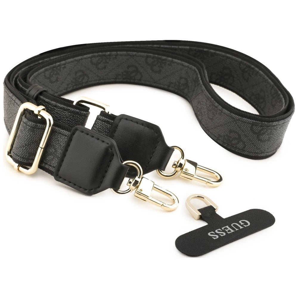 Pouzdro pro Apple iPhone 18 Pro / 17 Pro, Guess, Big 4G Classic Logo & Big Strap Metal Buttons, černé