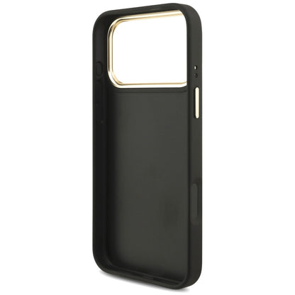 Pouzdro pro Apple iPhone 18 Pro / 17 Pro, Guess, Big 4G Classic Logo & Big Strap Metal Buttons, černé