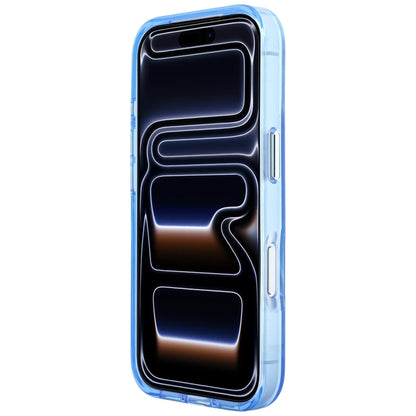 Pouzdro pro Apple iPhone 18 Pro / 17 Pro, Karl Lagerfeld, IML Velké podpisové logo z pryskyřice a kovový rám, modré