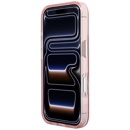 Pouzdro pro Apple iPhone 18 Pro / 17 Pro, Karl Lagerfeld, IML Velké podpisové logo z pryskyřice a kovový rám, růžové